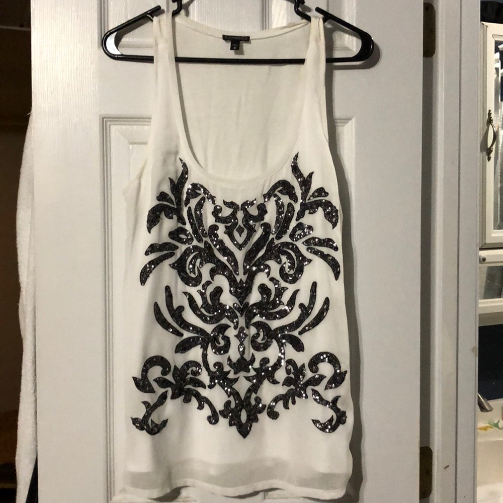 Express sequin dressy tank